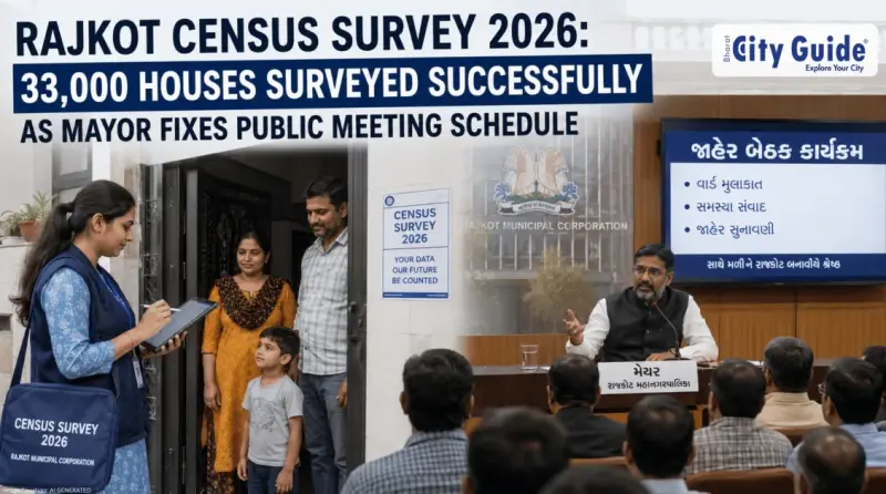 Rajkot Census Survey 2026: 33,000 Houses Surveyed Successfully as Mayor Fixes Public Meeting Schedule
